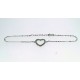 Bracciale in argento 925%° con cuore di zirconi B-0164
